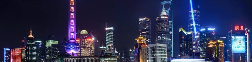 landscape photo of night city