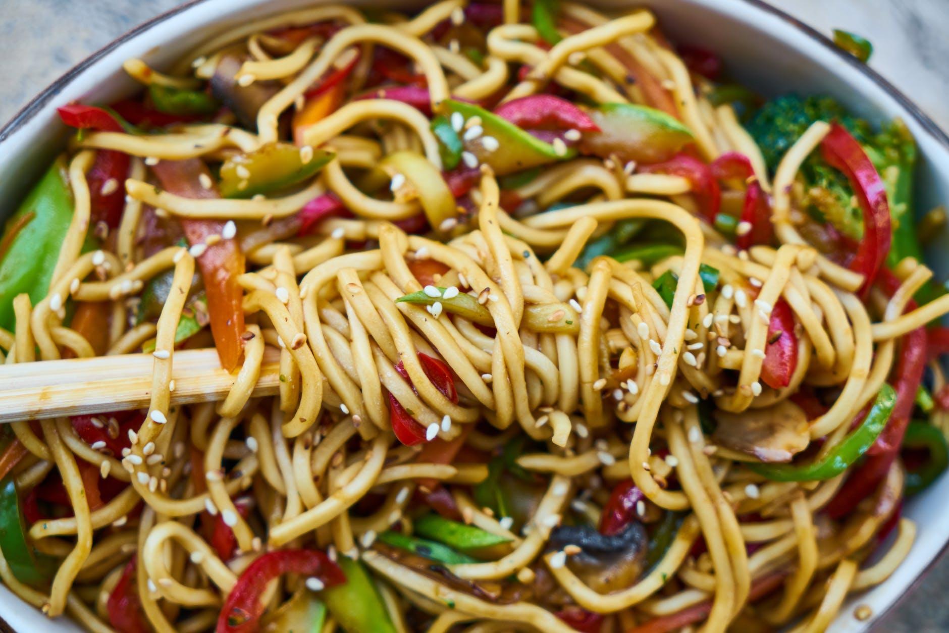 close up photo of cooked pasta