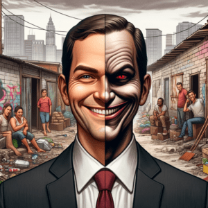 Two faced politician