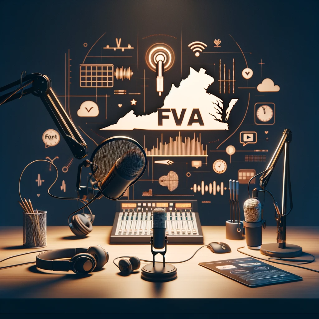 FCFVA TALK Radio studio rendering