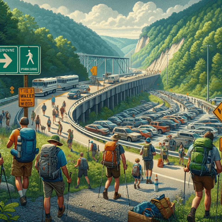 Image of hikers on trail