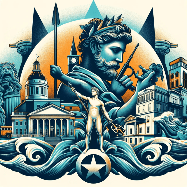 Image of Neptune and other Virginia icons