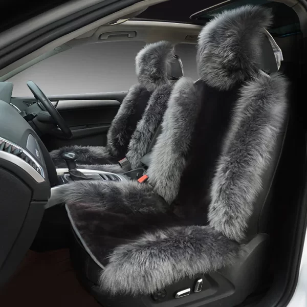 Fuzzy Faux sheepskin Car seat covers for toyota sienna  ford Peugeout