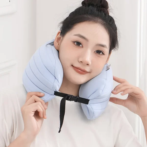 2024 New Detachable Novelty Long Micro Fiber Neck Or Lumbar Support Travel Pillow - Image 6