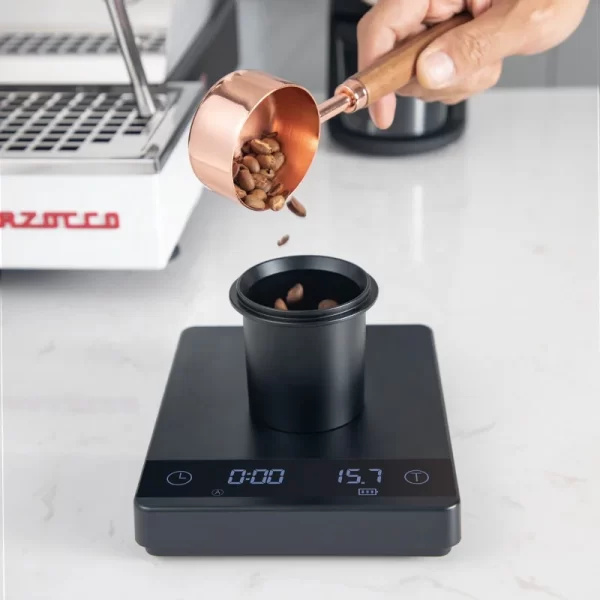 Custom Digital Coffee Scale – 0.1g/2kg Precision, LED Display, Timer, Silicone Mat, USB/Battery Powered - Image 2