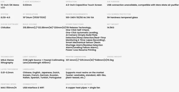 ELEGOO Saturn 4 Ultra Resin Printer - 10" 12K Mono LCD - Image 5