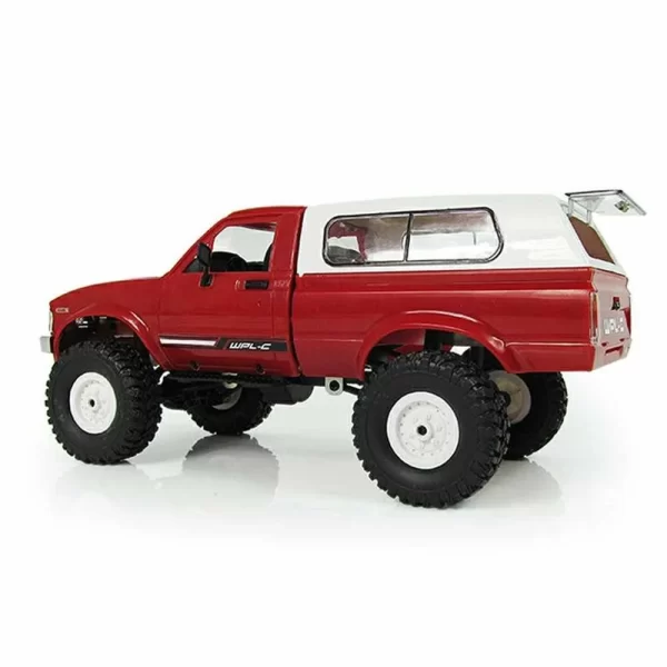 WPL C24 RC Military Truck - 1/16 Scale 2.4G Crawler with LED Lights - Image 2