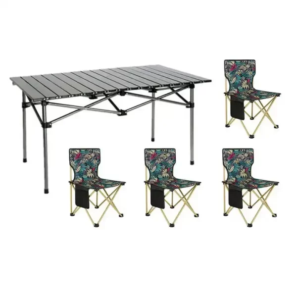 Custom Collapsible Foldable Portable Outdoor Camping Chair and Table Set - Image 3