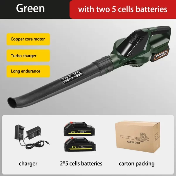 Rechargeable Cordless Electric Leaf Blower – 21V, Portable & Multifunctional - Image 2