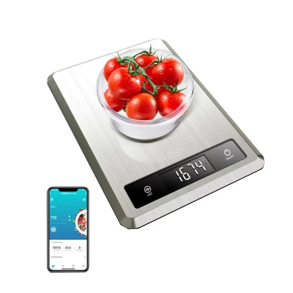 5kg Smart Kitchen Scale - Nutrition Tracking, Bluetooth App - Image 6