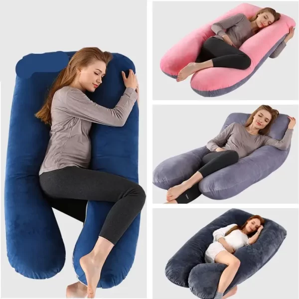 U Shape Pregnancy Friendly Full Body Pillow Nursing Cushion Growing Support Pregnancy Body Maternity Pillow - Image 5