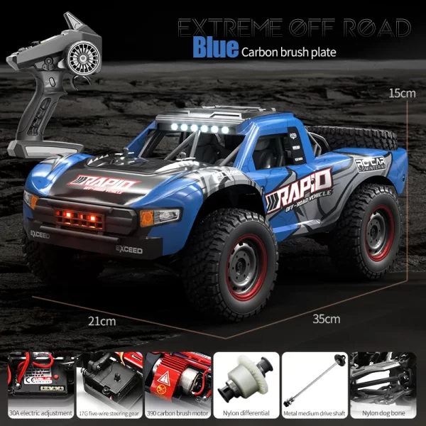 SINQ130 RC Off-Road Car - 4WD Brushless, 70km/h with LED Lights - Image 2