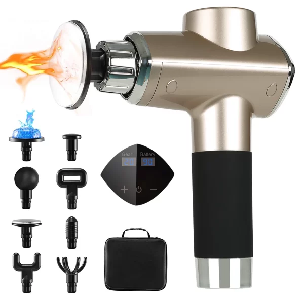 Wireless Deep Tissue Massage Gun – 20-Speed, Hot & Cold Therapy, Handheld Percussion - Image 2