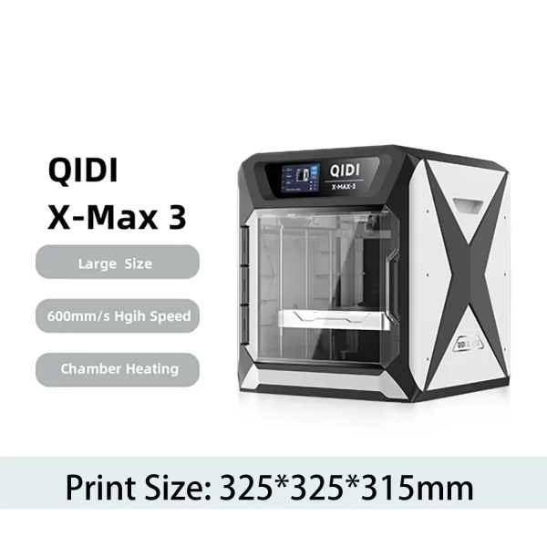 QIDI X-Series Max3 3D Printer - Auto Leveling, High-Speed, Chamber Heating