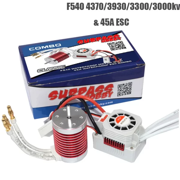 F540 Brushless Motor 3930KV/4370KV with 45A ESC - 1/10 1/12 RC Compatible - Image 6