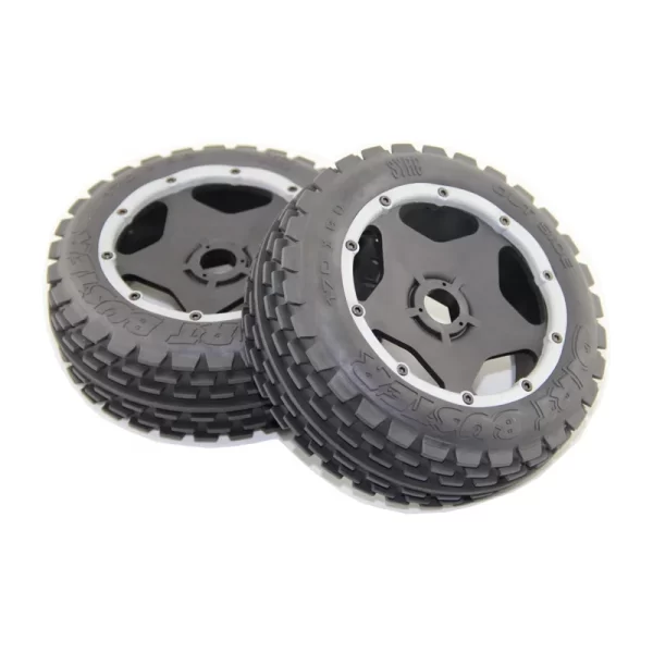 1/5 Dirt Buster Front Tires with Wheel Hubs – 2pcs for HPI, SY, KM, Rovan RC Baja 5B SS - Image 2