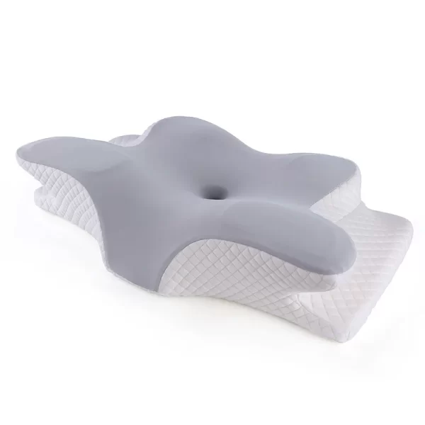 Stocked Ergonomic Pain Relief Butterfly Shape Memory Foam Neck Support Bed Odorless Ergonomic Contour Memory Foam Pillow - Image 4