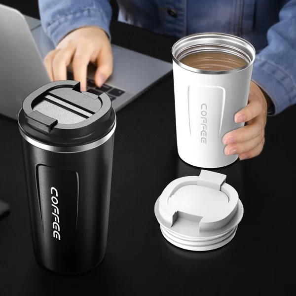 Custom Logo 12 oz Stainless Steel Tumbler Travel Coffee Mug with Lid Vacuum Insulated Tumbler - Image 2