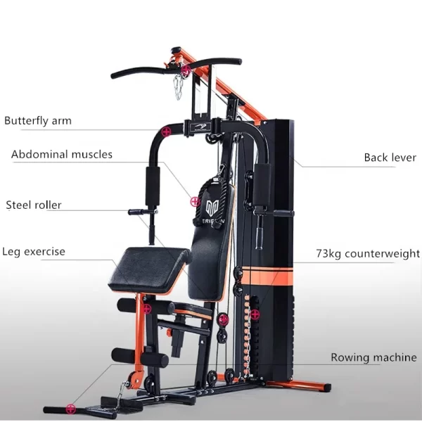 Full Body Exercise Multi 1 Station Home Gym Multi Fitness Gym Equipment Machine - Image 5