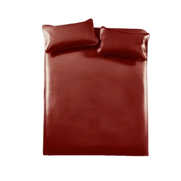 Luxury Solid Color Natural Cowhide Leather Bed Sheets Summer Sleep Mat Adults Sleeping Mat