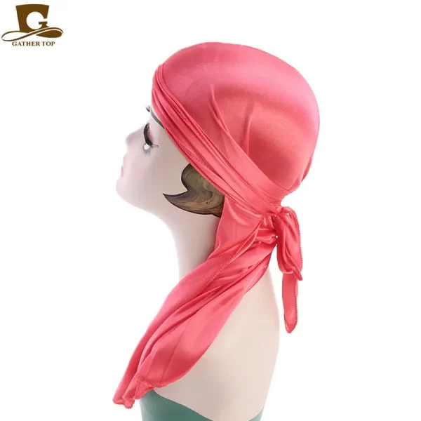 Unisex Velvet Durags Bandana Turban Hat pirate Hats Wigs Doo Durag Biker Headwear Headband Pirate Hat Designer Durags - Image 3