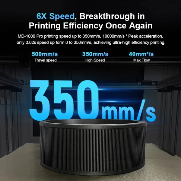 MD-1000 Pro 3D Printer - High-Speed, Large-Scale, Carbon Fiber & Nylon, Metal Frame