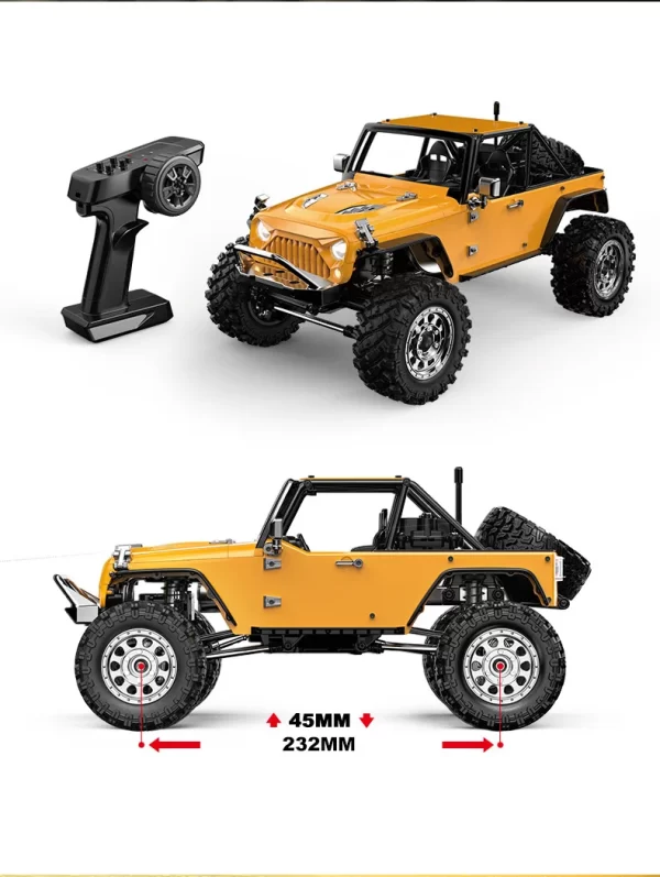 HOSHI MJX H12Y+ 1/12 Brushless 4x4 RC Off-Road Climbing Car – 120m Range - Image 3