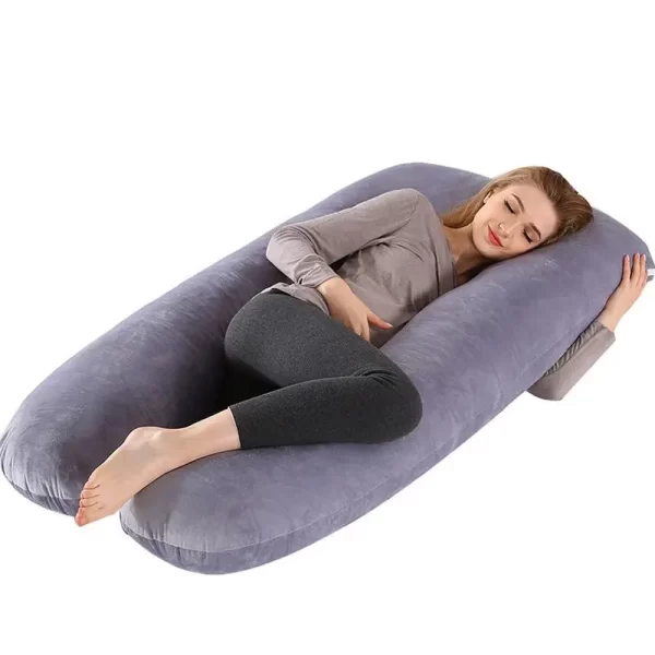 U Shape Pregnancy Friendly Full Body Pillow Nursing Cushion Growing Support Pregnancy Body Maternity Pillow - Image 3