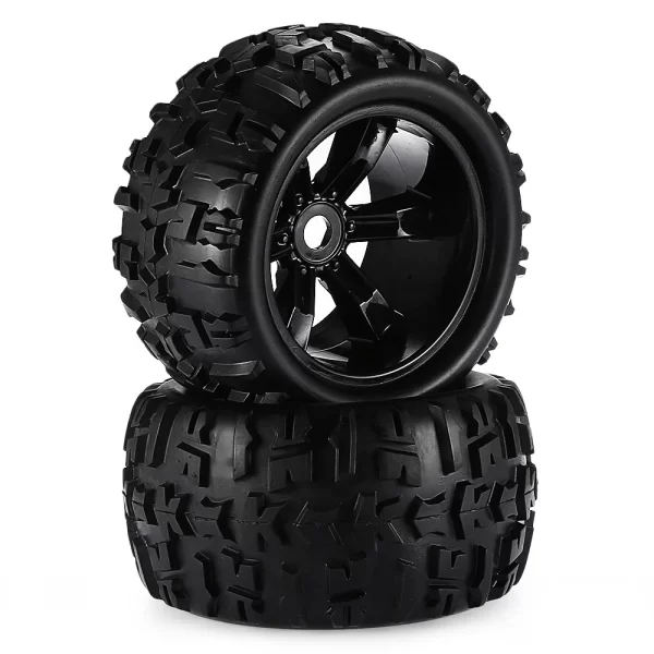 Monster Truck Tires and Wheels for 1/8 RC Cars - 17mm Hex Hub