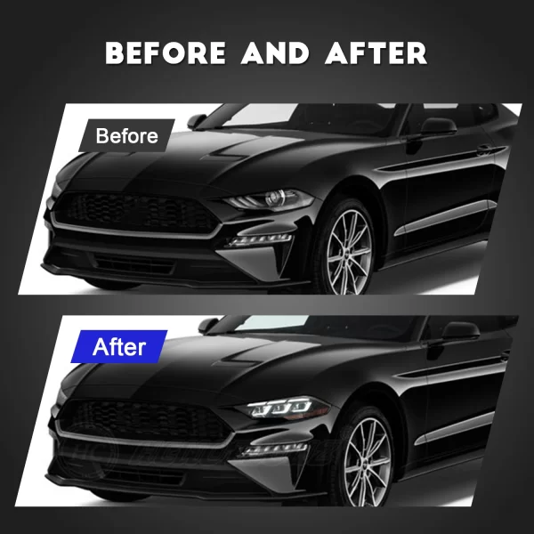 HCMOTIONZ LED Car Front Lamps 2018-2022 High quality DRL Start UP Animation Headlights For Ford Mustang