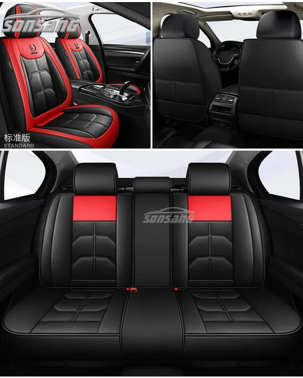 SONSANG Luxury Seats Covers Car Full Covering Leather Seats Cover Universal