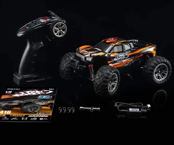 HOSHI N416 1/16 4WD High-Speed Monster Truck – 36KM/H Off-Road RC Vehicle - Image 3