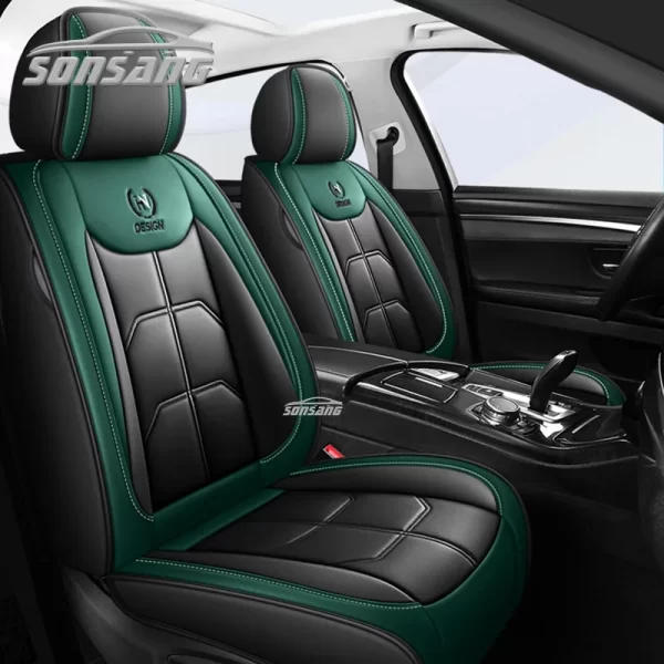 SONSANG Luxury Seats Covers Car Full Covering Leather Seats Cover Universal - Image 3