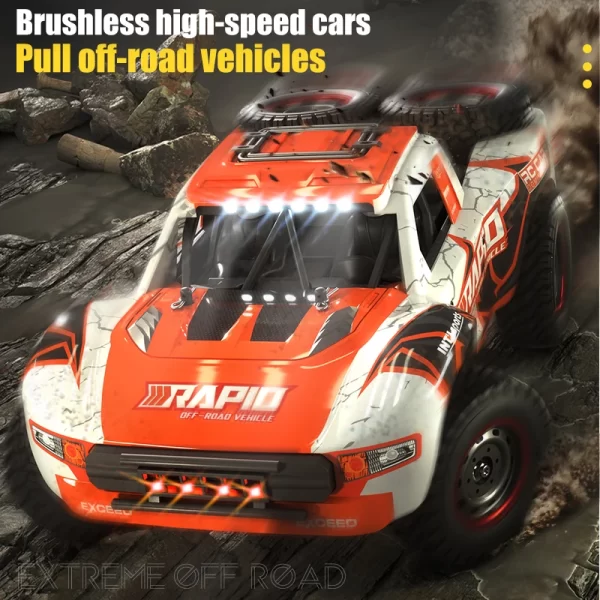 4WD RC Off-Road Truck – 2.4G Remote Control, Brushless, 50km/h Racing Car