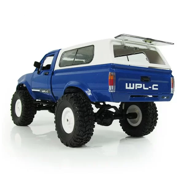 WPL C24 RC Military Truck - 1/16 Scale 2.4G Crawler with LED Lights - Image 5