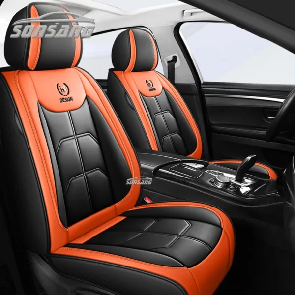 SONSANG Luxury Seats Covers Car Full Covering Leather Seats Cover Universal - Image 4