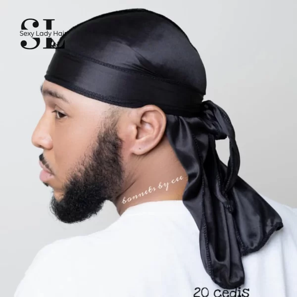 Hip Hop style cap satin silk durag NO MOQ fashion hair doo rags unisex kid man new design Durag caps - Image 6