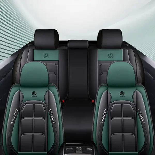 Wholesale Luxury Waterproof Leather Car Seat Cover Full Set Universal Car Seat Covers - Image 5