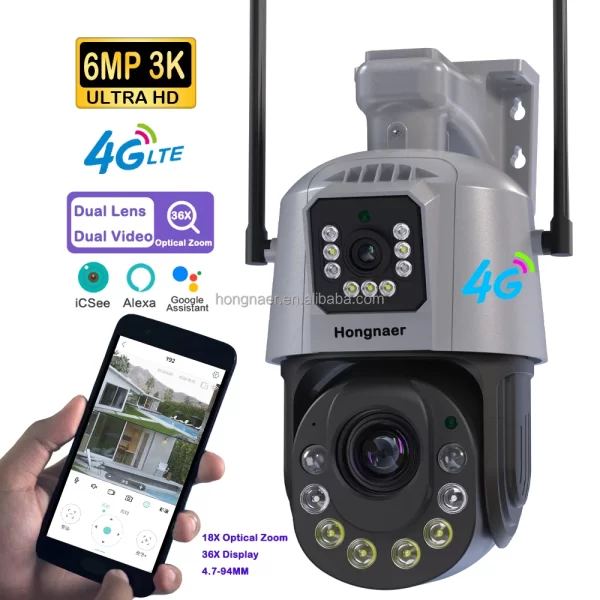 Hongnaer 36X Optical Zoom 4G LTE PTZ Surveillance Camera - Image 6