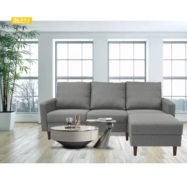 Convertible Sectional Sofa Reversible Chaise L-Shaped 3-seat Sofa Couch - Image 5