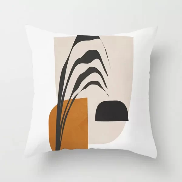 Cushions Home Decor Cotton Flax 18x18 Inch Rectangle Nordic Abstract Geometry Printed Cushion Pillow - Image 2