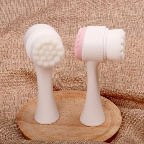 Standing Multi function Double-sided Facial Brush Silicone Face  Scrub Tool Face Cleaning Brush - Image 5