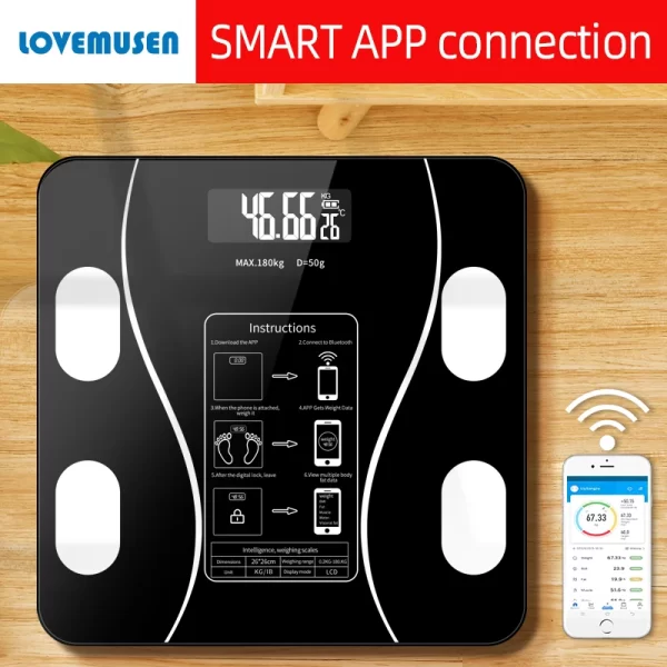 Multifunction Smart Wireless Digital Body Fat Scale with Intelligent Features - Image 4