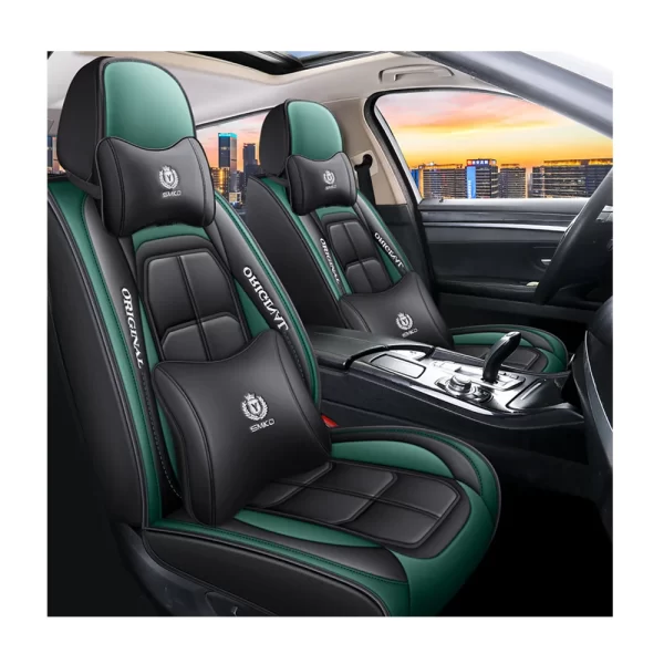 Wholesale Luxury Waterproof Leather Car Seat Cover Full Set Universal Car Seat Covers - Image 6