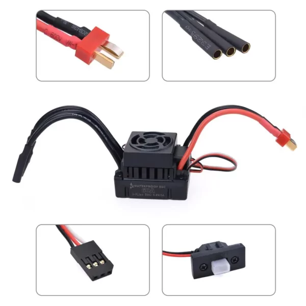 Surpass Hobby 3660 2600KV/3300KV Brushless Motor with 60A ESC Combo for 1/10 RC Trucks - Image 5