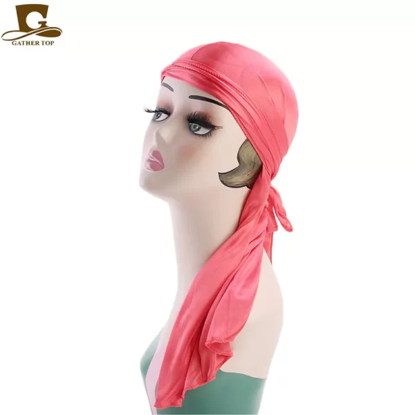 Unisex Velvet Durags Bandana Turban Hat pirate Hats Wigs Doo Durag Biker Headwear Headband Pirate Hat Designer Durags - Image 4