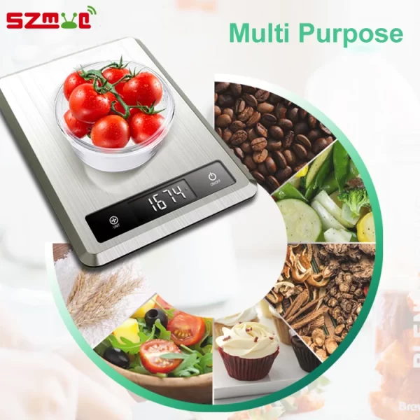 5kg Smart Kitchen Scale - Nutrition Tracking, Bluetooth App - Image 4