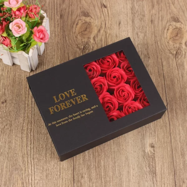 Mothers day gift for mom eternal handmade  luxury preserved rose soap flower gift box - Image 2