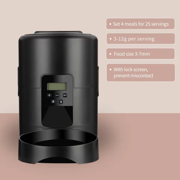 Smart 2L Pet Food Dispenser - App-Enabled Automatic Feeding System - Image 3