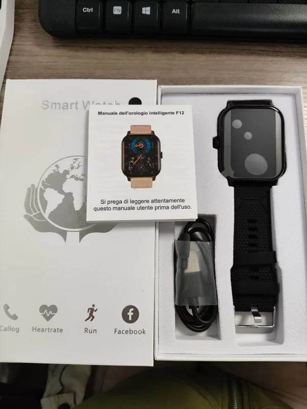 F12 Smart Watch - 2.02" Curved Screen, 24/7 Heart Rate, 200+ Dials - Image 4